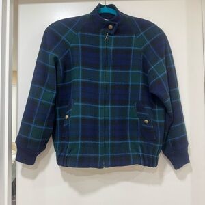 Vintage Pendleton 100% Wool  Women’s Jacket Plaid USA Made Size S-M